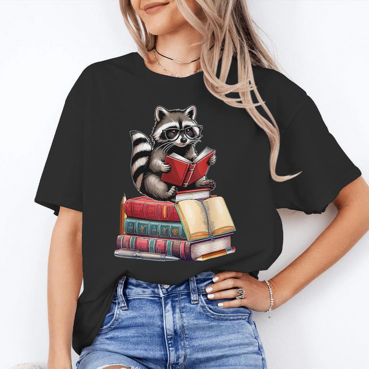 Raccoon Reading Books Matching Bookworm Readers Librarian Unisex T-Shirt Raccoon Reading Books Matching Bookworm Readers Librarian Unisex T-Shirt