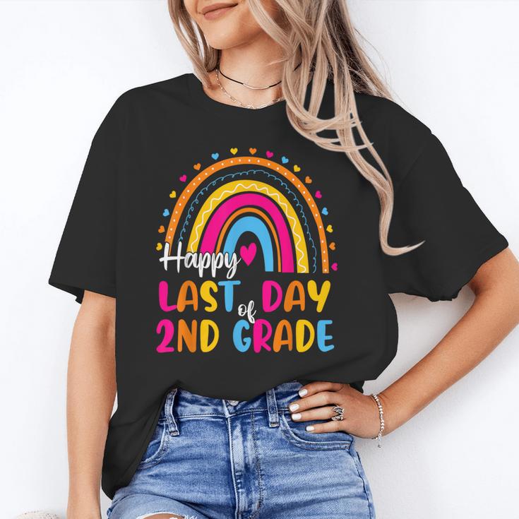 Rainbow Last Day Of 2nd Grade Teacher Student Graduation For Men Women Kids Unisex T-Shirt