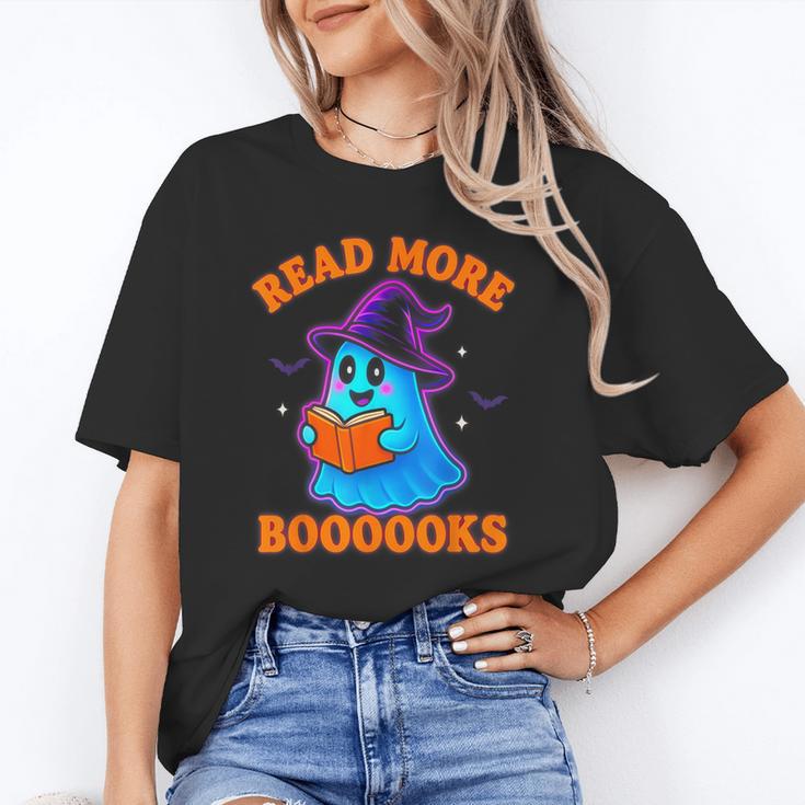 Read More Books Halloween Book Cute Ghost Reading Teaching Unisex T-Shirt