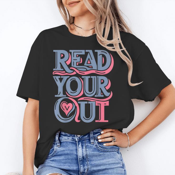 Read Your Heart Out Cute Teacher Reading Book Love Bookworm Unisex T-Shirt