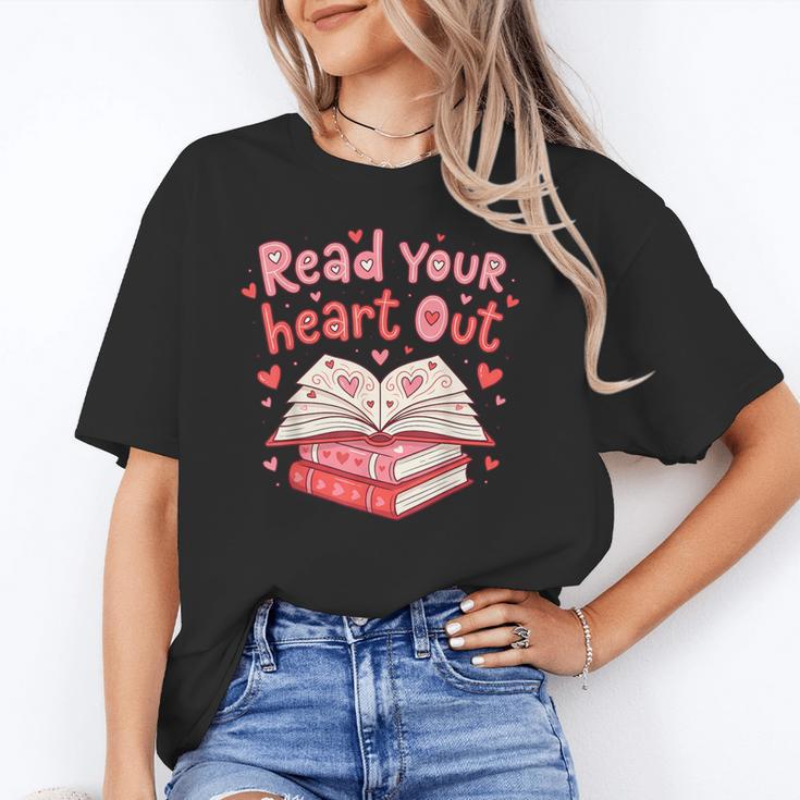 Read Your Heart Out Teacher Valentines Day Book Lover Unisex T-Shirt