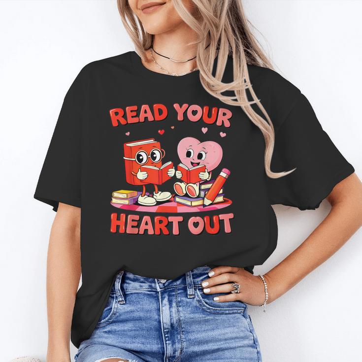 Read Your Heart Out Valentine Reading Book Girl Kid Teacher Unisex T-Shirt Read Your Heart Out Valentine Reading Book Girl Kid Teacher Unisex T-Shirt