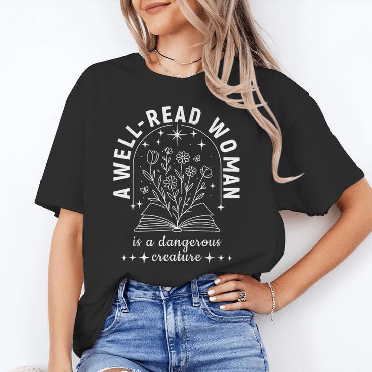 A Well Read Woman Book Lover Literary Quote Unisex T-Shirt
