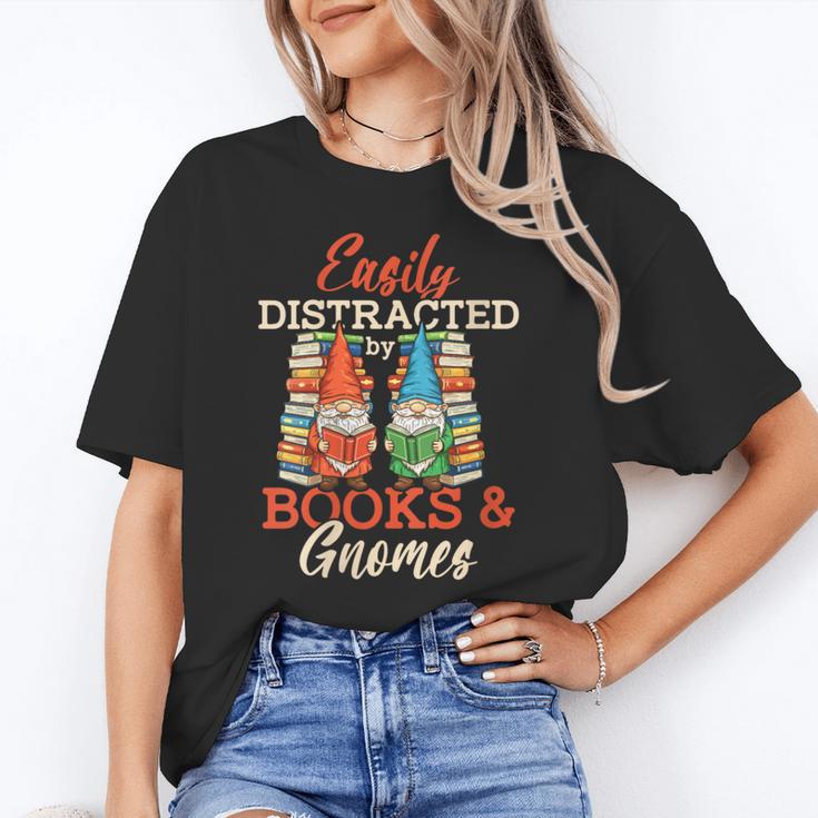 Reading Gnomes Cute Easily Distracted By Books And Gnomes Unisex T-Shirt Reading Gnomes Cute Easily Distracted By Books And Gnomes Unisex T-Shirt