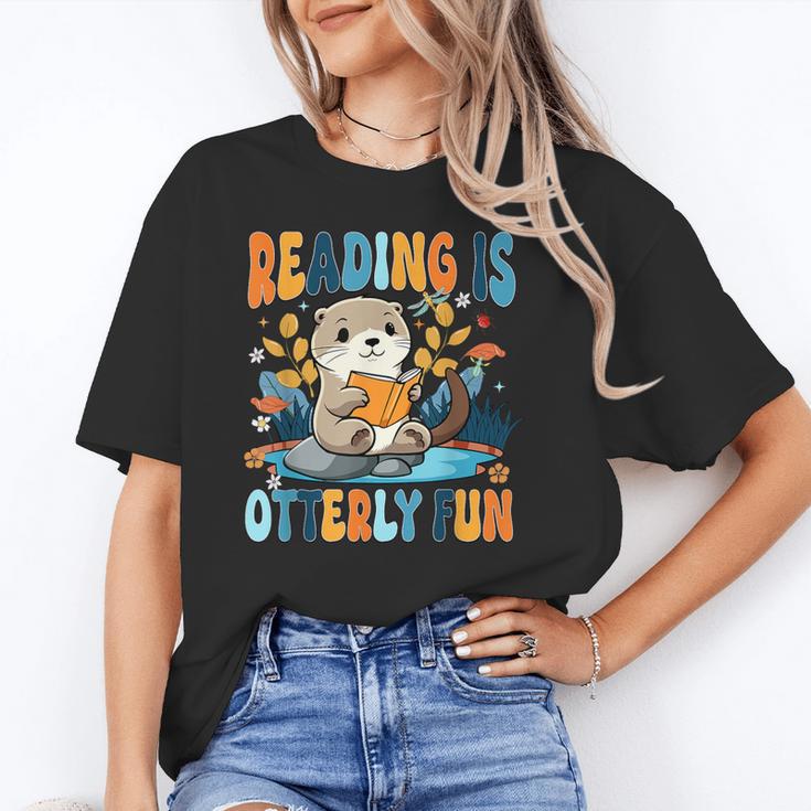 Reading Is Otterly Fun Sea Otter Book Lover Bookworm Unisex T-Shirt Reading Is Otterly Fun Sea Otter Book Lover Bookworm Unisex T-Shirt