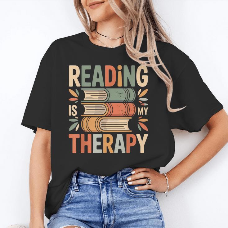 Reading Is My Therapy Book Lover Unisex T-Shirt