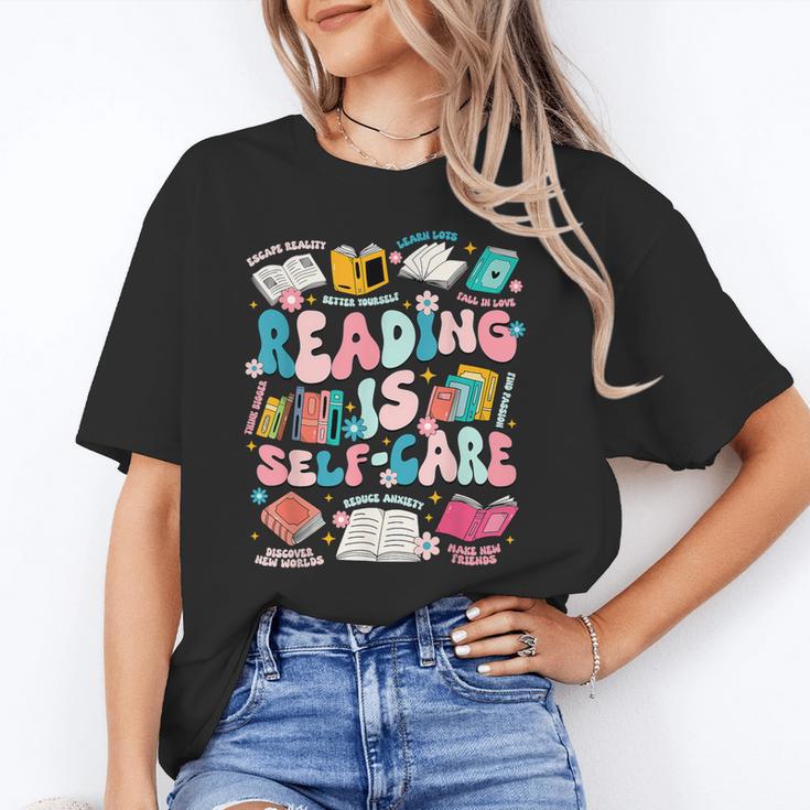 Reading Is Self-Care Book Lover Teacher Student Men Women Unisex T-Shirt Reading Is Self-Care Book Lover Teacher Student Men Women Unisex T-Shirt