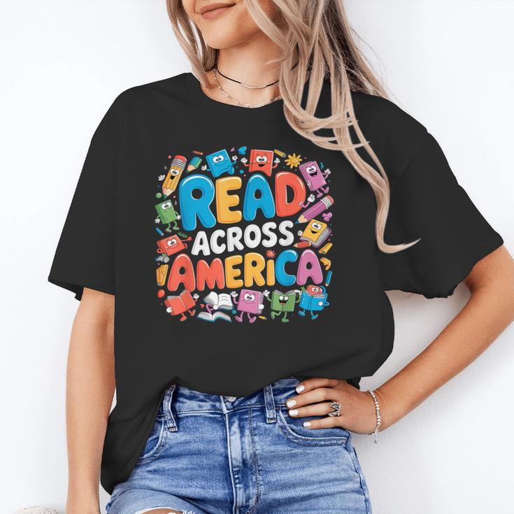 Reads Across Tee America Books Reader Reading Teacher Unisex T-Shirt