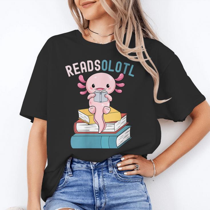 Reads Alotl Shirt Kids Readsolotl Read Axolotl Shirt Books Unisex T-Shirt