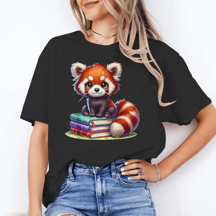 Red Panda Books Lover Reading Bookworm Unisex T-Shirt Red Panda Books Lover Reading Bookworm Unisex T-Shirt