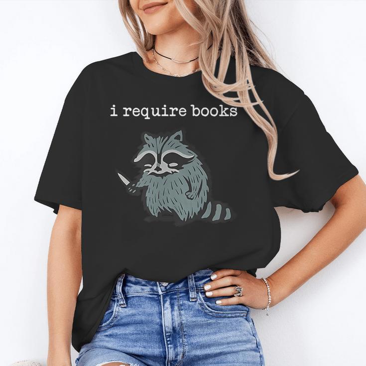 i Require Books Raccoon Unisex T-Shirt