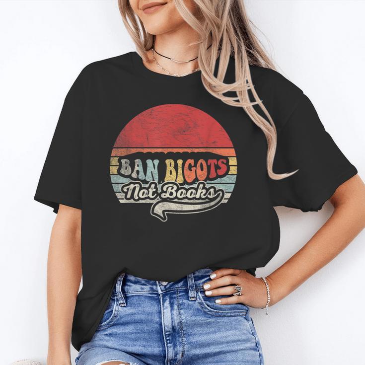 Retro Vintage Ban Bigots Not Books Shirt Free Banned Books Unisex T-Shirt