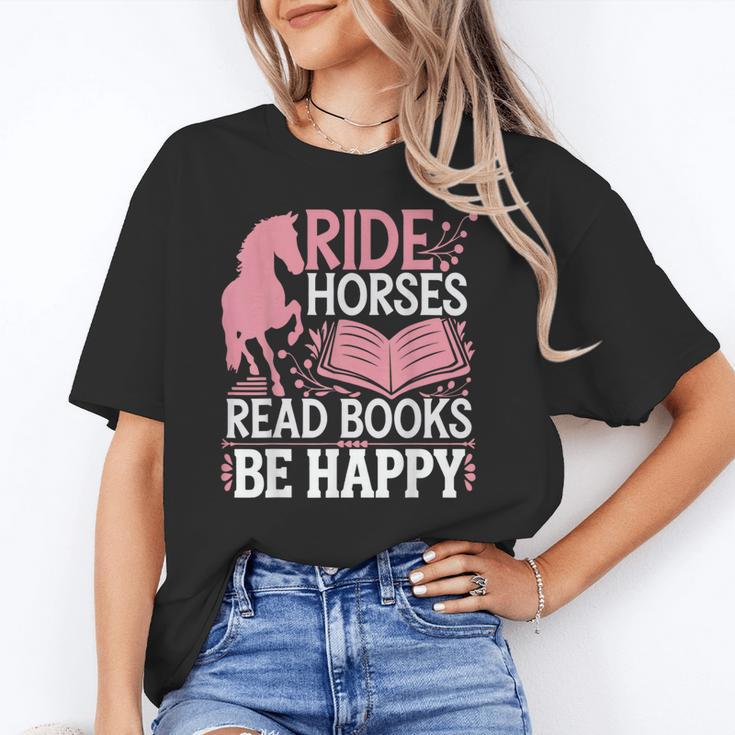 Ride Horses Read Books Be Happy Unisex T-Shirt