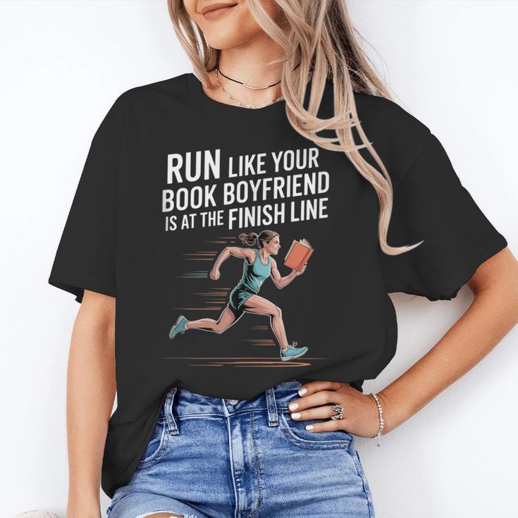Run Like Your Book Boyfriend Is Waiting Runner Reader Unisex T-Shirt Run Like Your Book Boyfriend Is Waiting Runner Reader Unisex T-Shirt