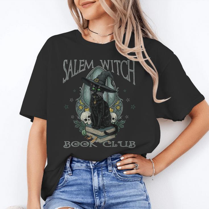 Salem Witch Book Club Cat Reading Witchy Halloween Men Unisex T-Shirt