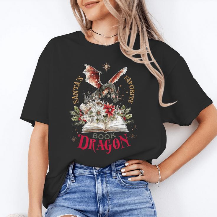 Santa's Favorite Book Dragon Christmas Magic Unisex T-Shirt