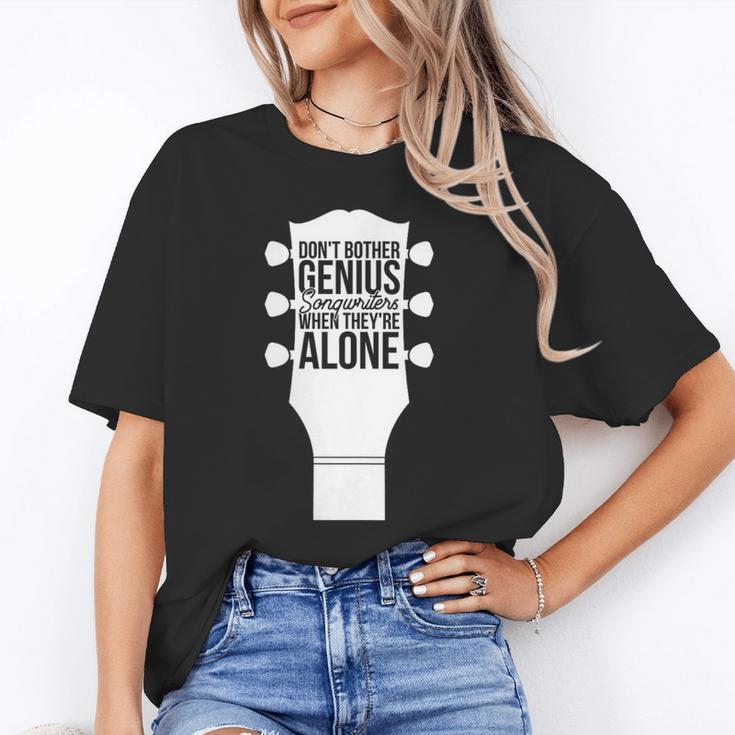 Sarcastic Jokes Genius Songwriters Are Introvert Guitarist Unisex T-Shirt