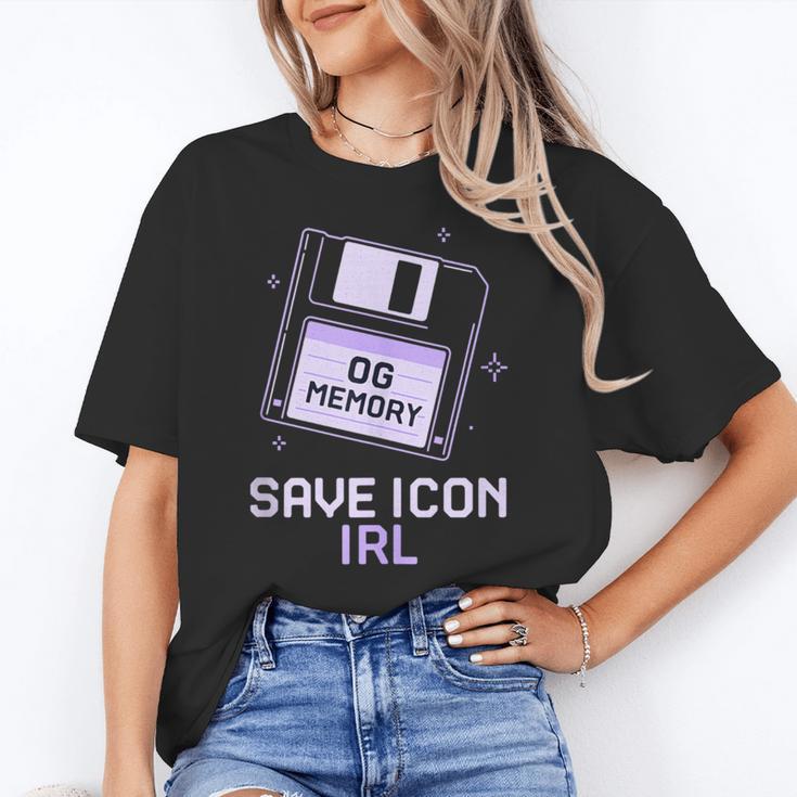 Save Icon IRL Retro Tech Humor Floppy Disk 90s Nostalgia Unisex T-Shirt