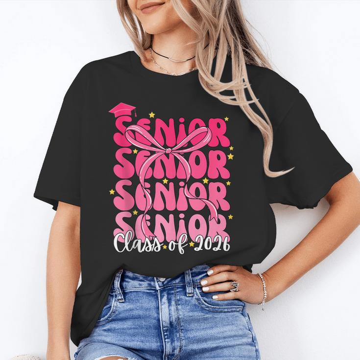 Senior Class Of 2026 Pink Coquette Bow Graduation 2026 Unisex T-Shirt