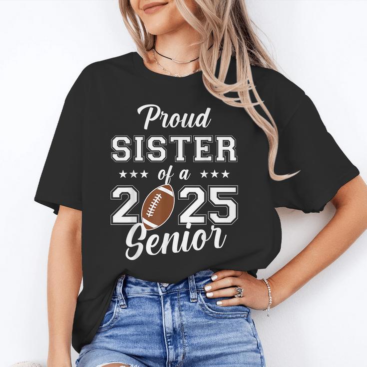 Senior Football Sister Class Of 2025 Graduation Graduate Unisex T-Shirt