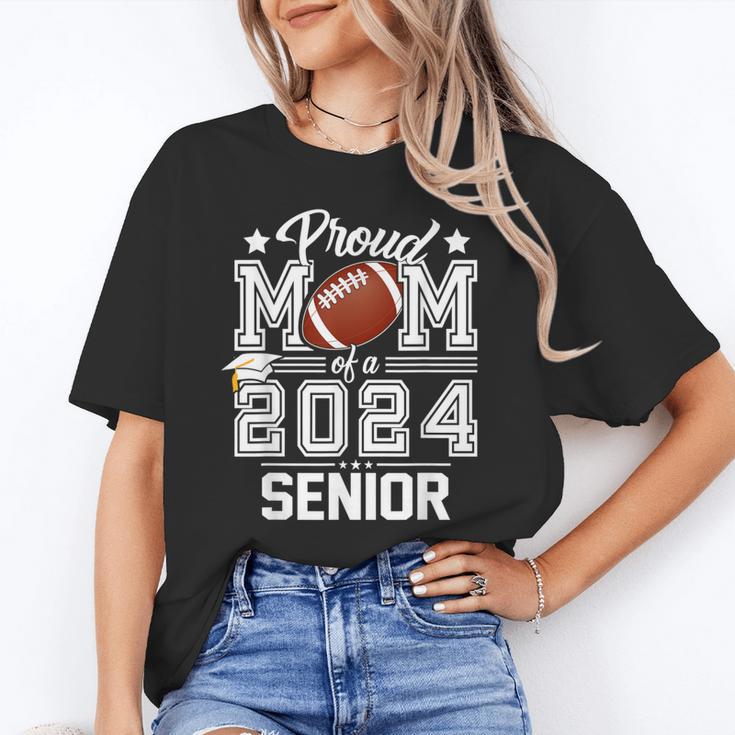 Senior Mom Class Of 2024 Football Proud Mom Graduation Unisex T-Shirt