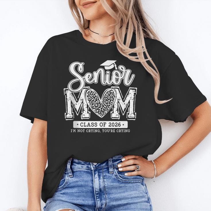 Senior Mom Class Of 2026 Senior Mama 2026 Graduation Leopard Unisex T-Shirt