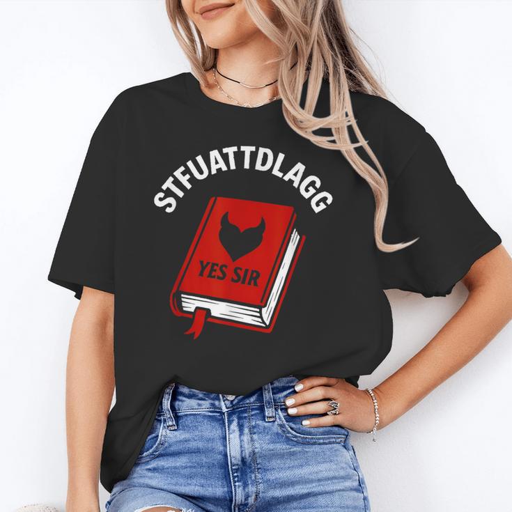 Sexy STFUATTDLAGG Yes Sir Reading Spicy Good Book Love Heart Unisex T-Shirt