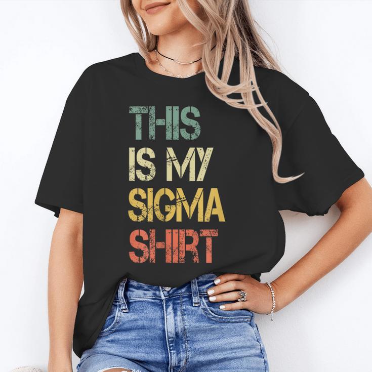 This Is My Sigma Shirt Male Lone Wolf Minimalist Introvert Unisex T-Shirt