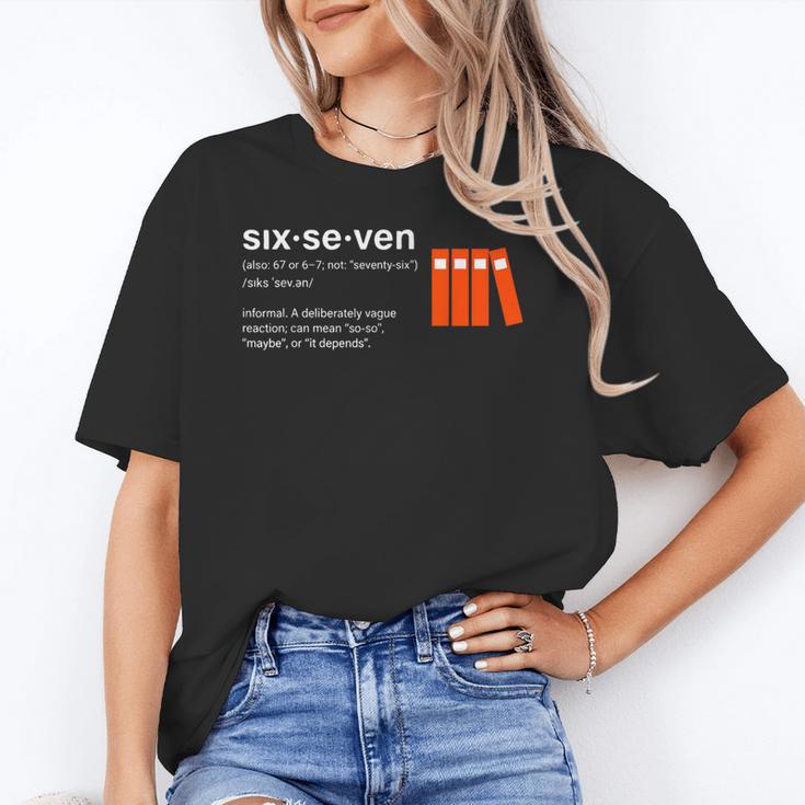 Six Seven Meme Reading Book Lover 6-7 67 Definition Unisex T-Shirt