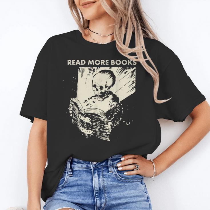 Skeleton Read More Books Unisex T-Shirt Skeleton Read More Books Unisex T-Shirt