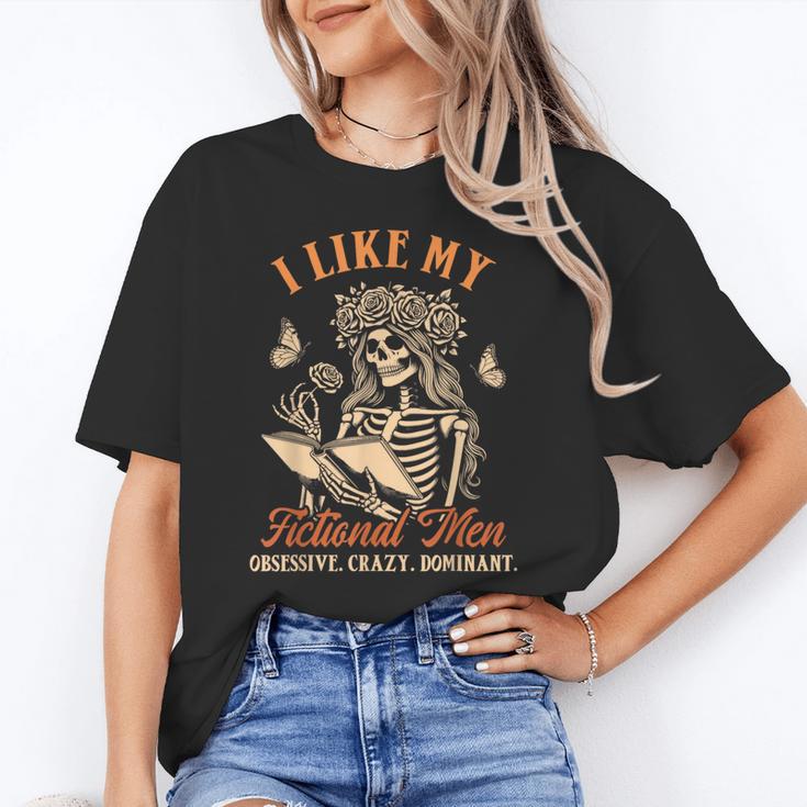 Smut Reader Spicy Book Dark Romance I Like My Fictional Men Unisex T-Shirt