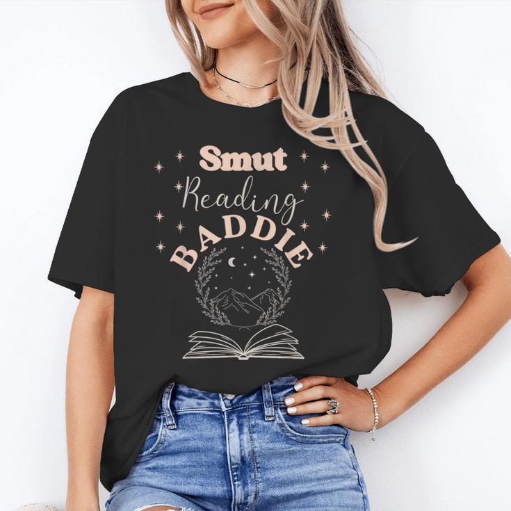 Smut Reading Baddie Smutty Book Lover Merch Women Romance Unisex T-Shirt