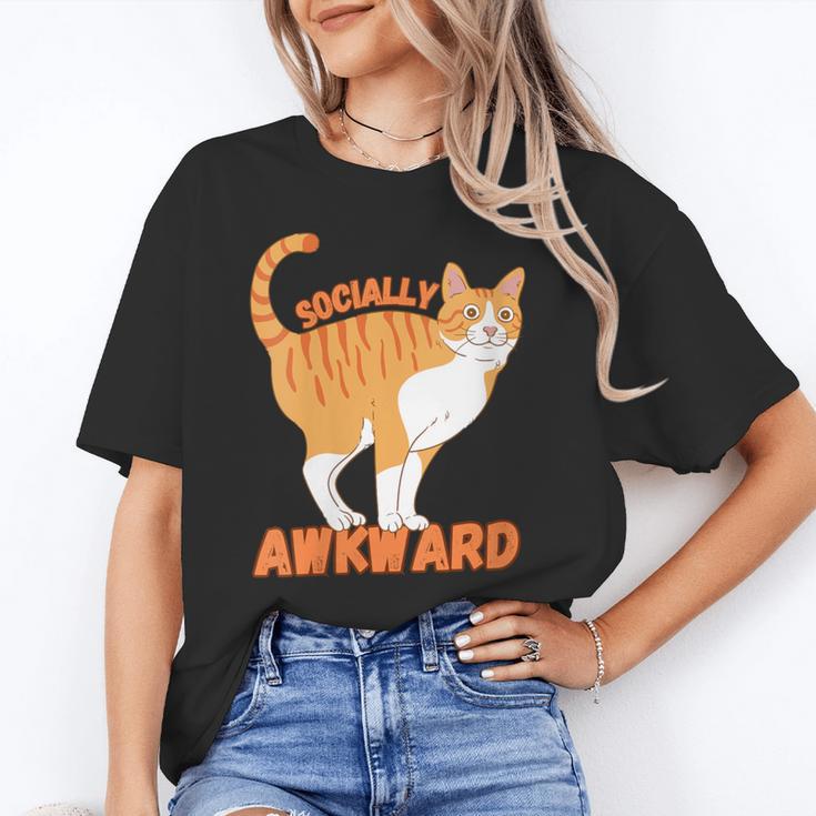 SOCIALLY AWKWARD FUNNY CAT ANTISOCIAL INTROVERT WEIRD Unisex T-Shirt SOCIALLY AWKWARD FUNNY CAT ANTISOCIAL INTROVERT WEIRD Unisex T-Shirt
