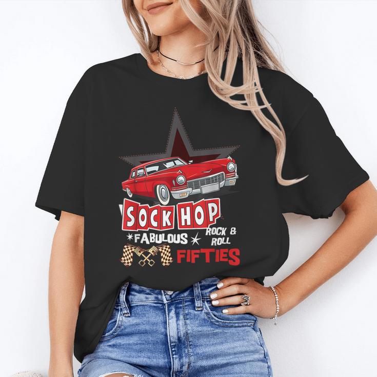 Sock Hop Fabulous Fifties Rock N Roll Automobile Nostalgia Unisex T-Shirt