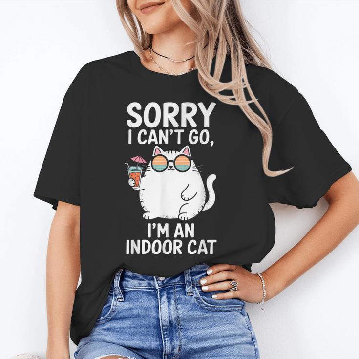 Sorry I Can’t Go I’m An Indoor Cat Introvert Cat Unisex T-Shirt Sorry I Can’t Go I’m An Indoor Cat Introvert Cat Unisex T-Shirt