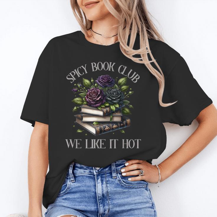 Spicy Book Club Dark Romance Lover Spicy Bookish Merch Goth Unisex T-Shirt