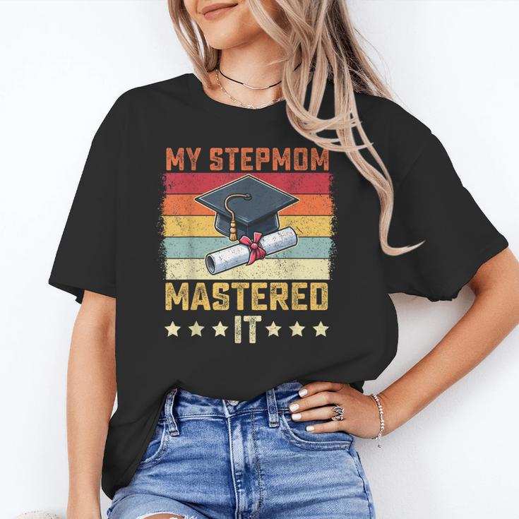 My Stepmom Mastered It Master's Degree Graduation Vintage Unisex T-Shirt