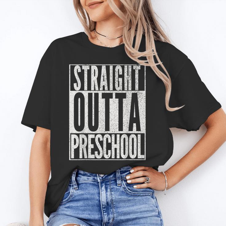STRAIGHT OUTTA PRESCHOOL GIFT Grad Graduation Kids Unisex T-Shirt
