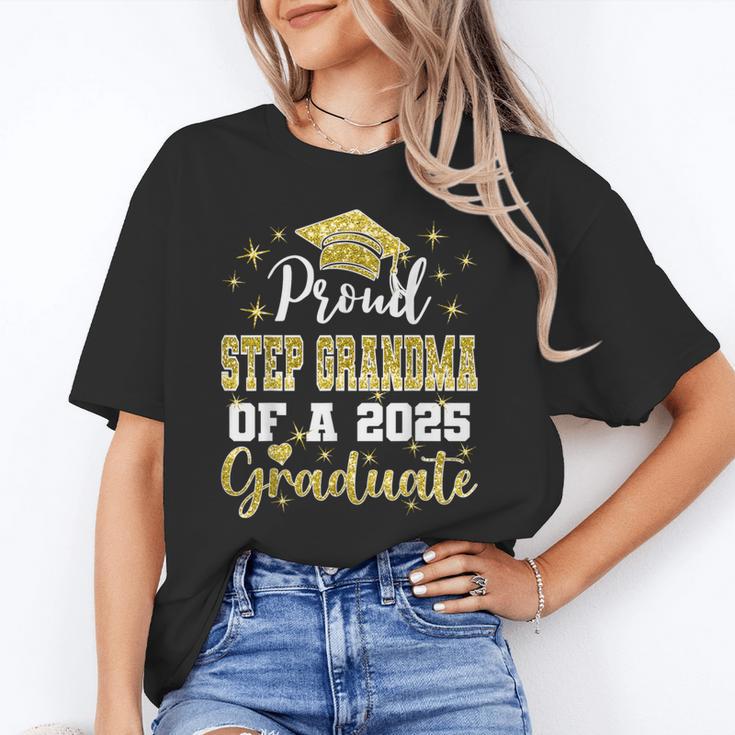 Super Proud Step Grandma Of 2025 Graduate Graduation Family Unisex T-Shirt