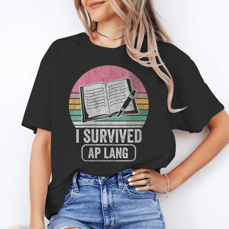 I Survived AP Lang Retro Book Graphic Unisex T-Shirt