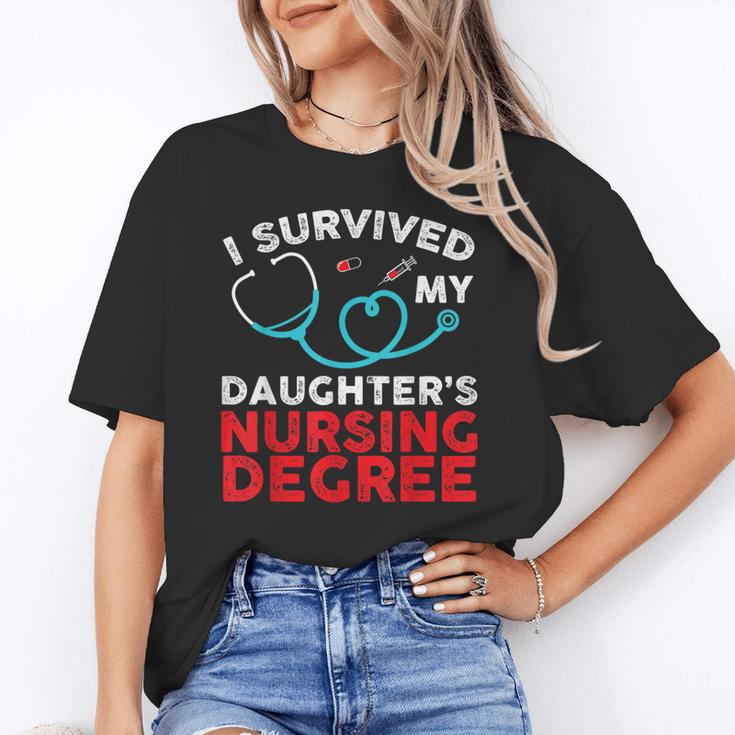 I Survived My Daughter's Nurse Degree School Graduation Unisex T-Shirt