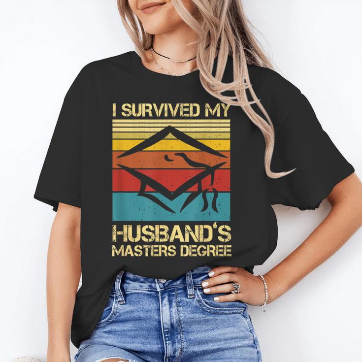 I Survived My Husband's Master's Degree Graduation Unisex T-Shirt