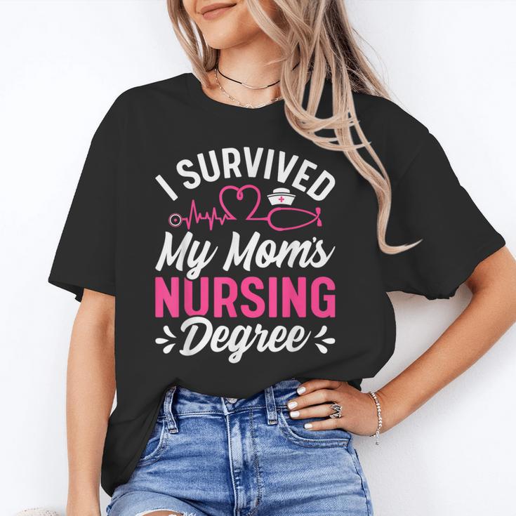 I Survived My Mom's Nursing Degree Nurse Graduation Unisex T-Shirt
