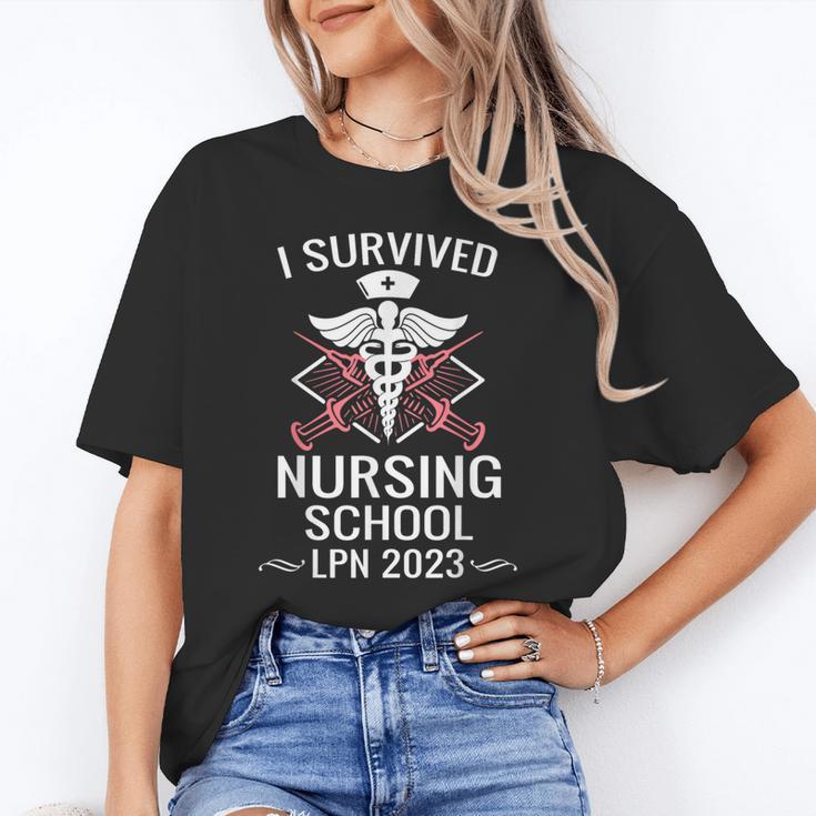 I Survived Nursing School LPN Class Of 2023 Nurse Graduation Unisex T-Shirt