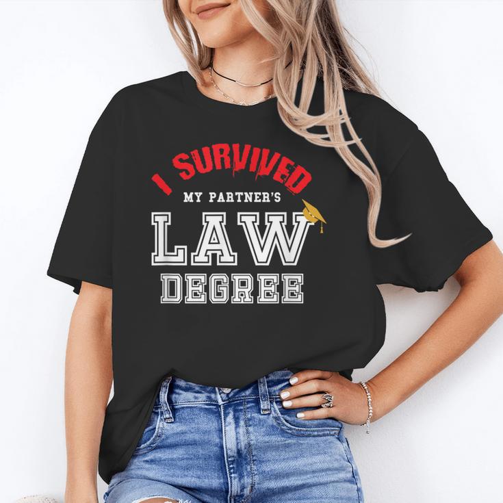 I Survived My Partner's Law Degree Graduation Shirt Unisex T-Shirt