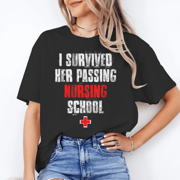 I Survived Her Passing Nursing School Graduation Unisex T-Shirt