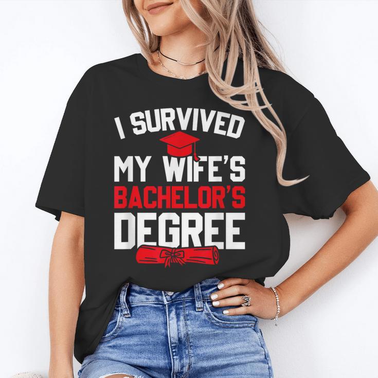 I Survived My Wife's Bachelor's Degree Graduation Unisex T-Shirt