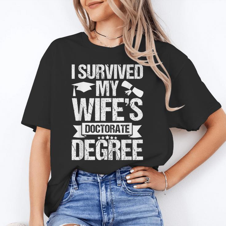 I Survived My Wifes Doctorate Degree Graduation Unisex T-Shirt