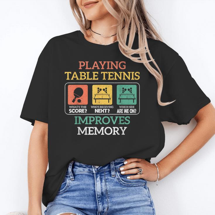 Table Tennis Impoves Memory Funny Ping Pong Unisex T-Shirt Table Tennis Impoves Memory Funny Ping Pong Unisex T-Shirt