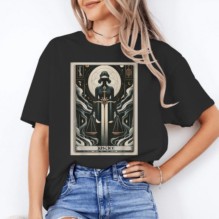 Tarot Cards Guide Book Esoteric Mysticism Clothing Tarot Card Justice Unisex T-Shirt Tarot Cards Guide Book Esoteric Mysticism Clothing Tarot Card Justice Unisex T-Shirt